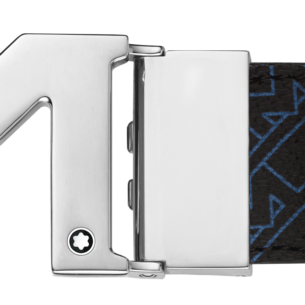 MONTBLANC M BUCKLE BLUE 35 MM REVERSIBLE BELT