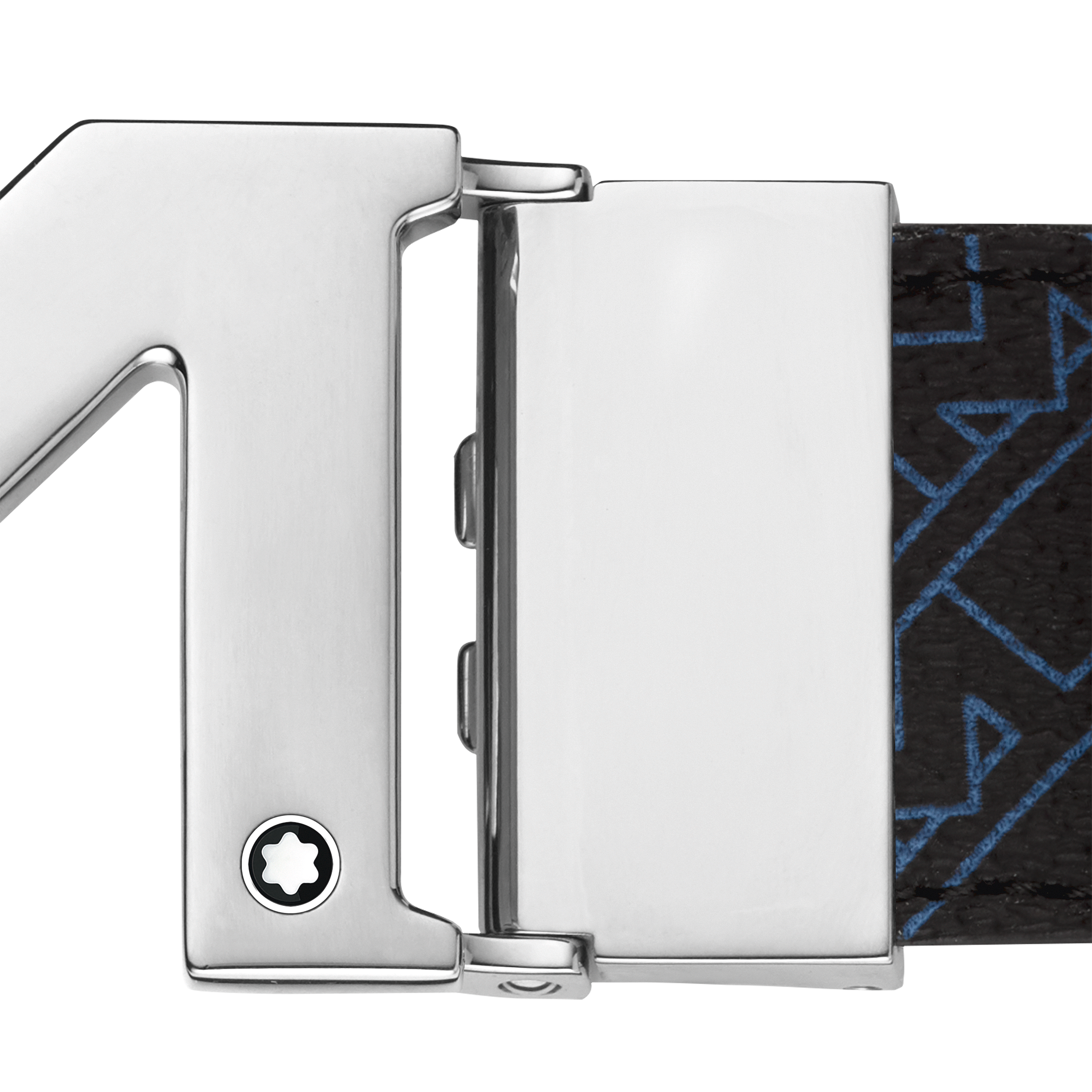 MONTBLANC M BUCKLE BLUE 35 MM REVERSIBLE BELT